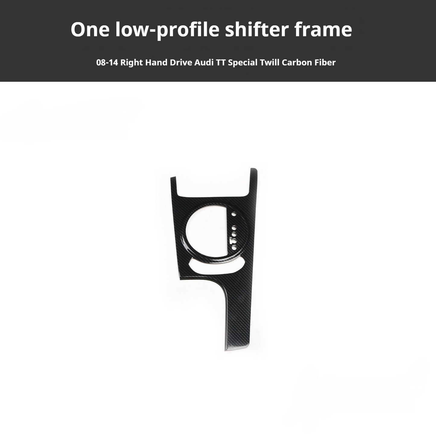 RHD 2008-2014 Model Interior Upgrade: Teak Wood Carbon Fiber Pattern Cup Holder and Steering Wheel Cover