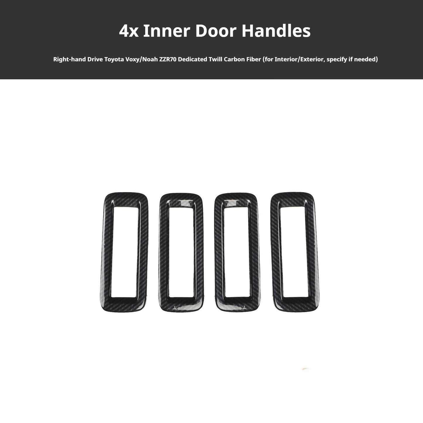 RHD VOXY/NOAH ZZR70 Carbon Fiber and Rosewood Dashboard Trim Kit