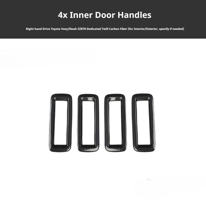 RHD VOXY/NOAH ZZR70 Carbon Fiber and Rosewood Dashboard Trim Kit