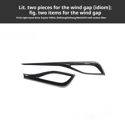 RHD 2019-2022 Toypta Vios Yaris Carbon Fiber Pattern Modification Window Lift/Shift Knob Interior Scratch-Resistant Protective Film