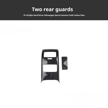 RHD 2015-2018 Jetta Interior Upgrade: Carbon Fiber Texture Trim for Center Console and Power Window Controls
