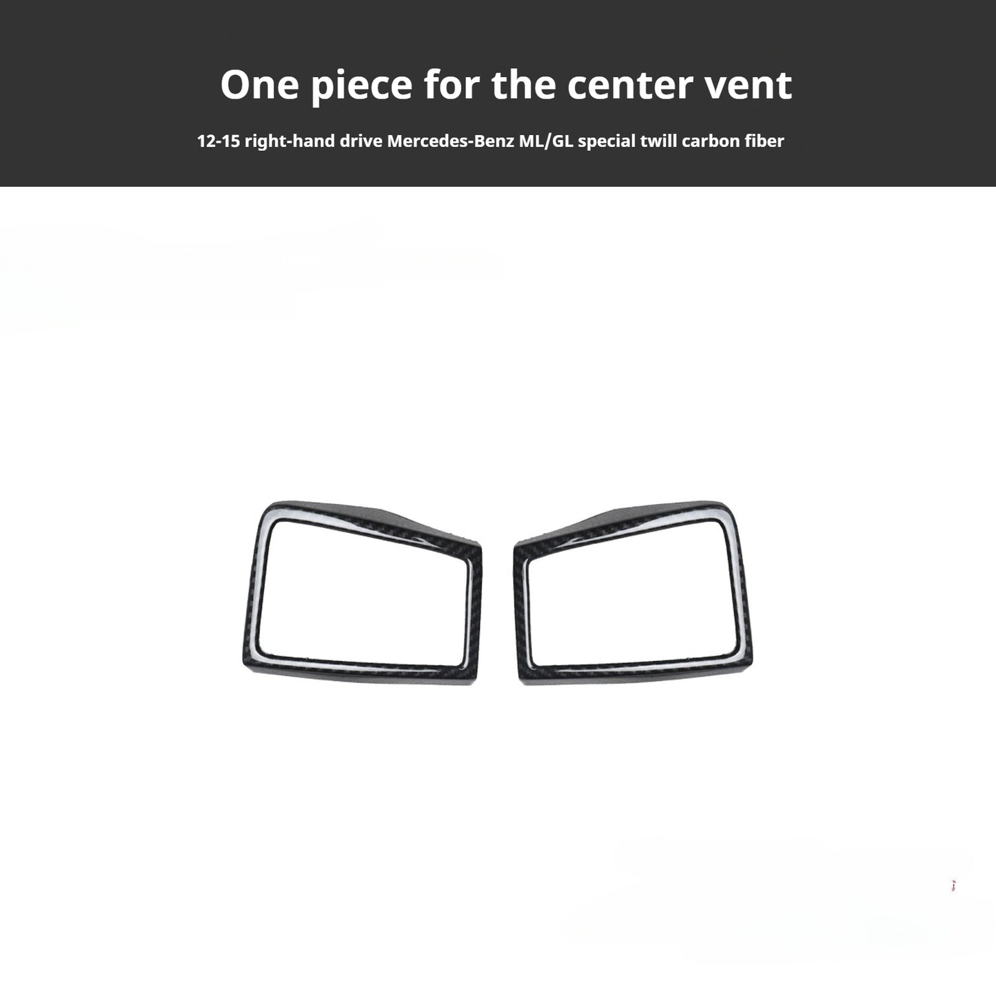 RHD 2012-2015 GL/ML300/350/400 Carbon Fiber Door Handle Interior Modification Kit