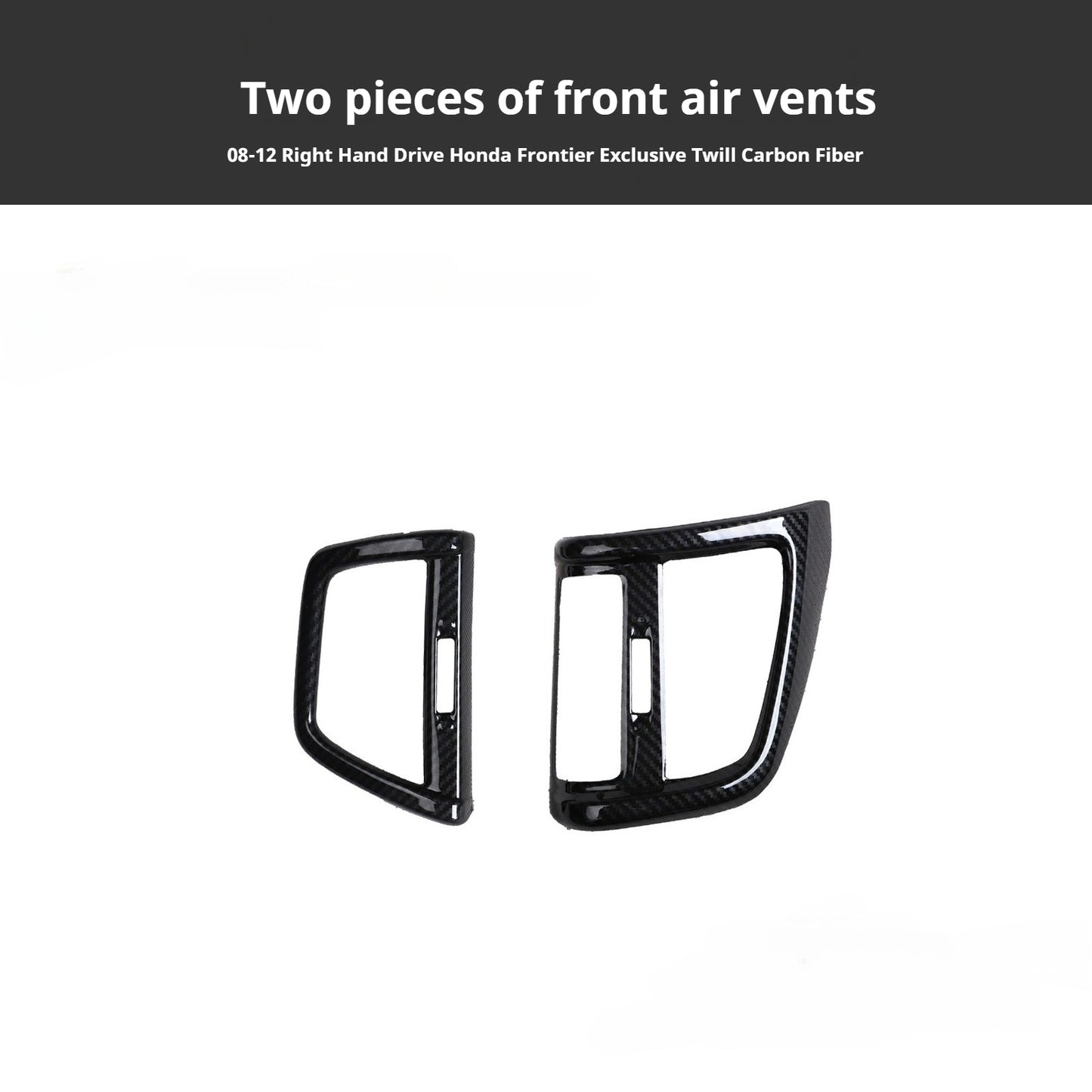 RHD 2008-2012 Honda City (Old Model) Carbon Fiber Gear Shift & Navigation Panel Interior Trim Kit