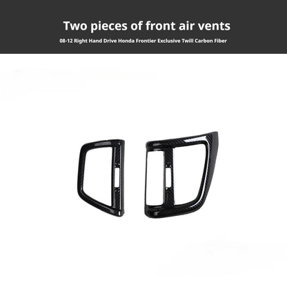 RHD 2008-2012 Honda City (Old Model) Carbon Fiber Gear Shift & Navigation Panel Interior Trim Kit