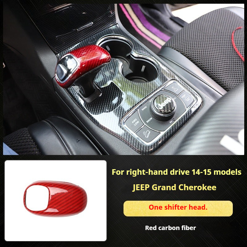 RHD 2014-2015 Grand Cherokee Carbon Fiber Texture Interior Trim Kit for Front Door Panels