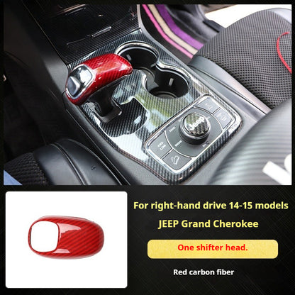 RHD 2014-2015 Grand Cherokee Carbon Fiber Texture Interior Trim Kit for Front Door Panels