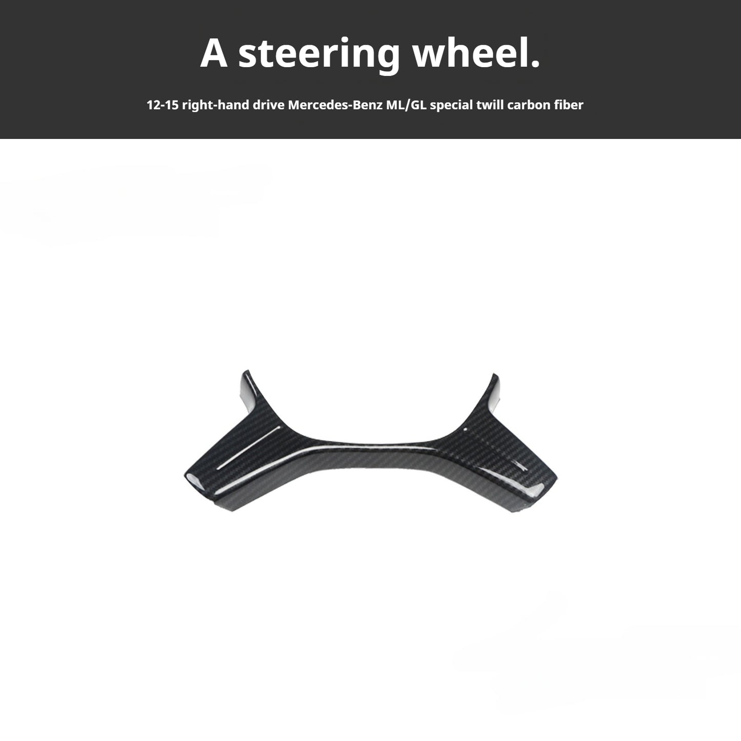 RHD 2012-2015 GL/ML300/350/400 Carbon Fiber Door Handle Interior Modification Kit