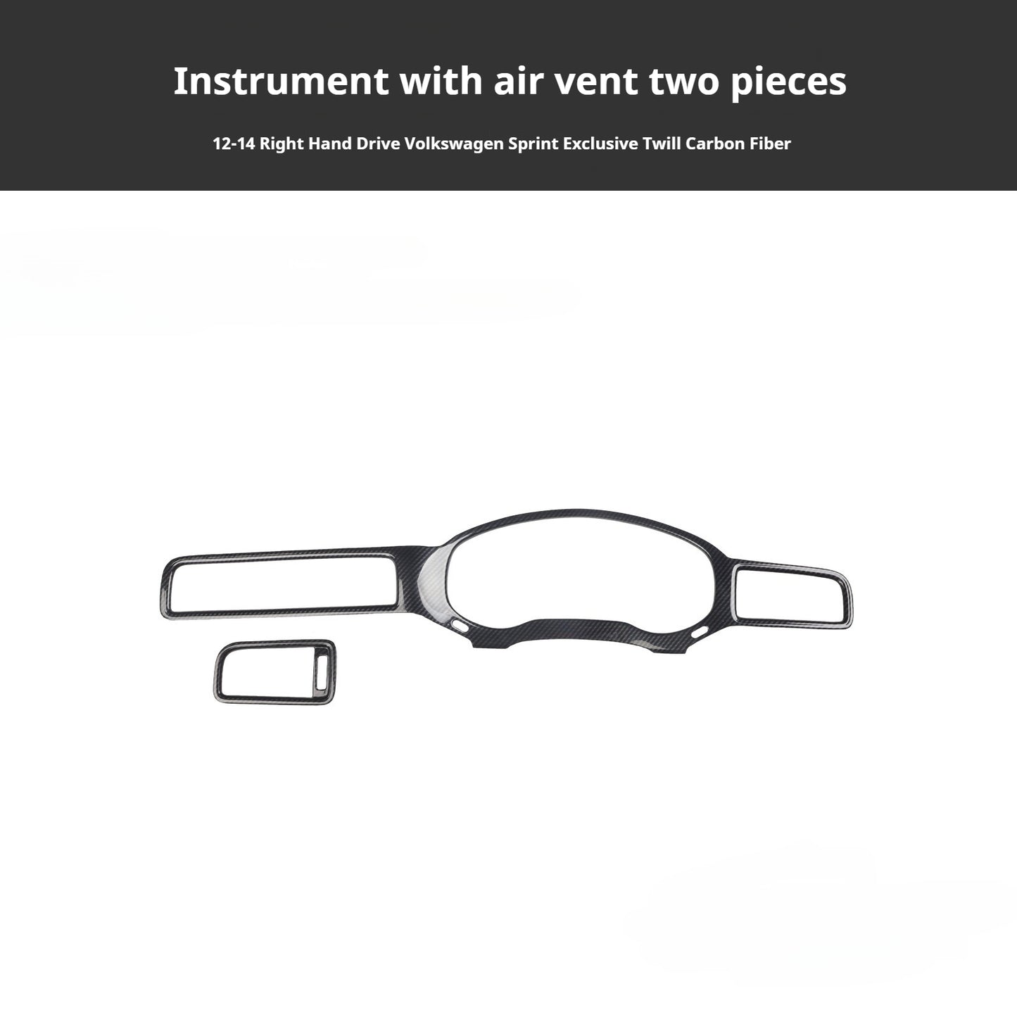 RHD 12-14 Right-Hand Drive Jetta Interior Modification Carbon Fiber Pattern Power Window Handles with Rosewood Trim