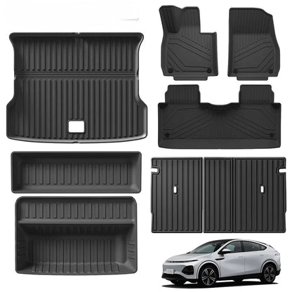 Xpeng G6 Car Floor Mats Cargo Liner Trunk Pad TPE 3D Xiaopeng Foot Mat