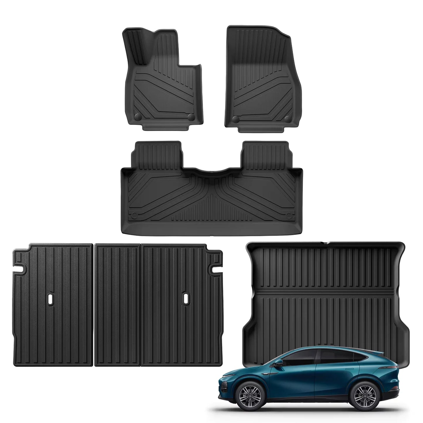 Xpeng G6 Car Floor Mats Cargo Liner Trunk Pad TPE 3D Xiaopeng Foot Mat