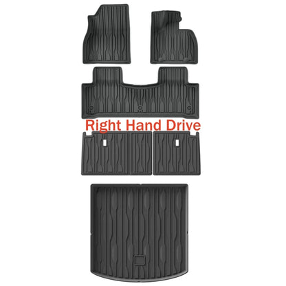 Alfombrillas para BYD Sealion 7 EV 2024-2025 con volante a la derecha, revestimiento de maletero, almohadilla de TPE 3D 