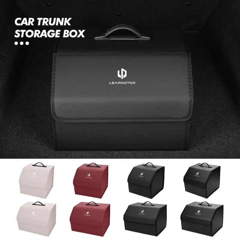 Leather Car Trunk Fold Organizer Bag For Leapmotor - Leapmotor Accessories