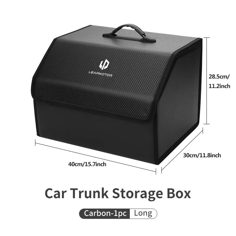 Leather Car Trunk Fold Organizer Bag For Leapmotor - Leapmotor Accessories