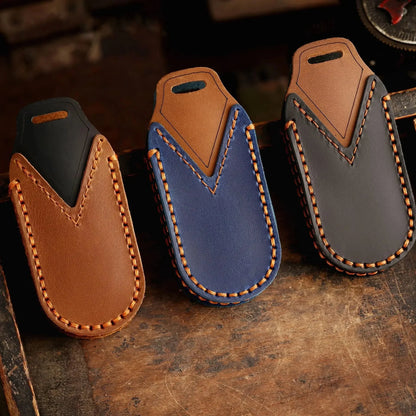 Leather Protector Holder Case Car Key Fob Cover Shell for Leapmotor - Leapmotor Accessories