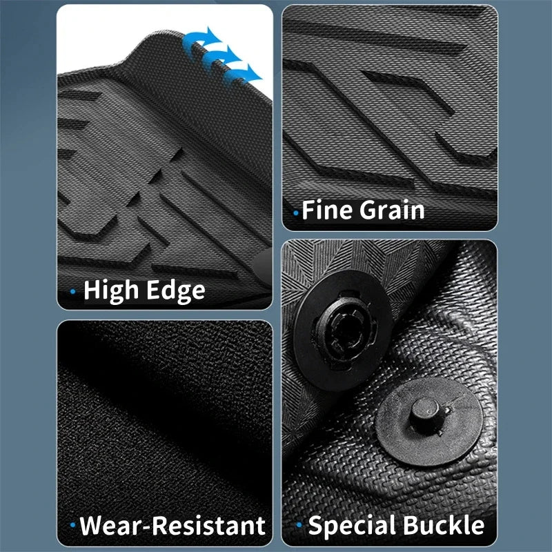 LHD & RHD Leapmotor C10 Floor Mats TPE Trunk Mats Cargo Liners - Leapmotor Accessories