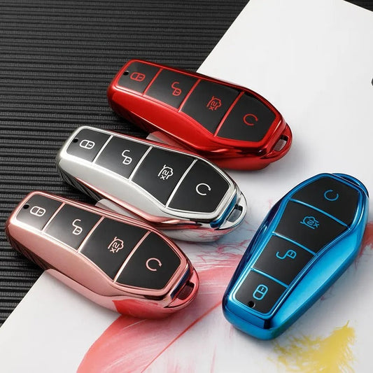 BYD Car Key Case 4 Buttons Remote Control Protect Cover