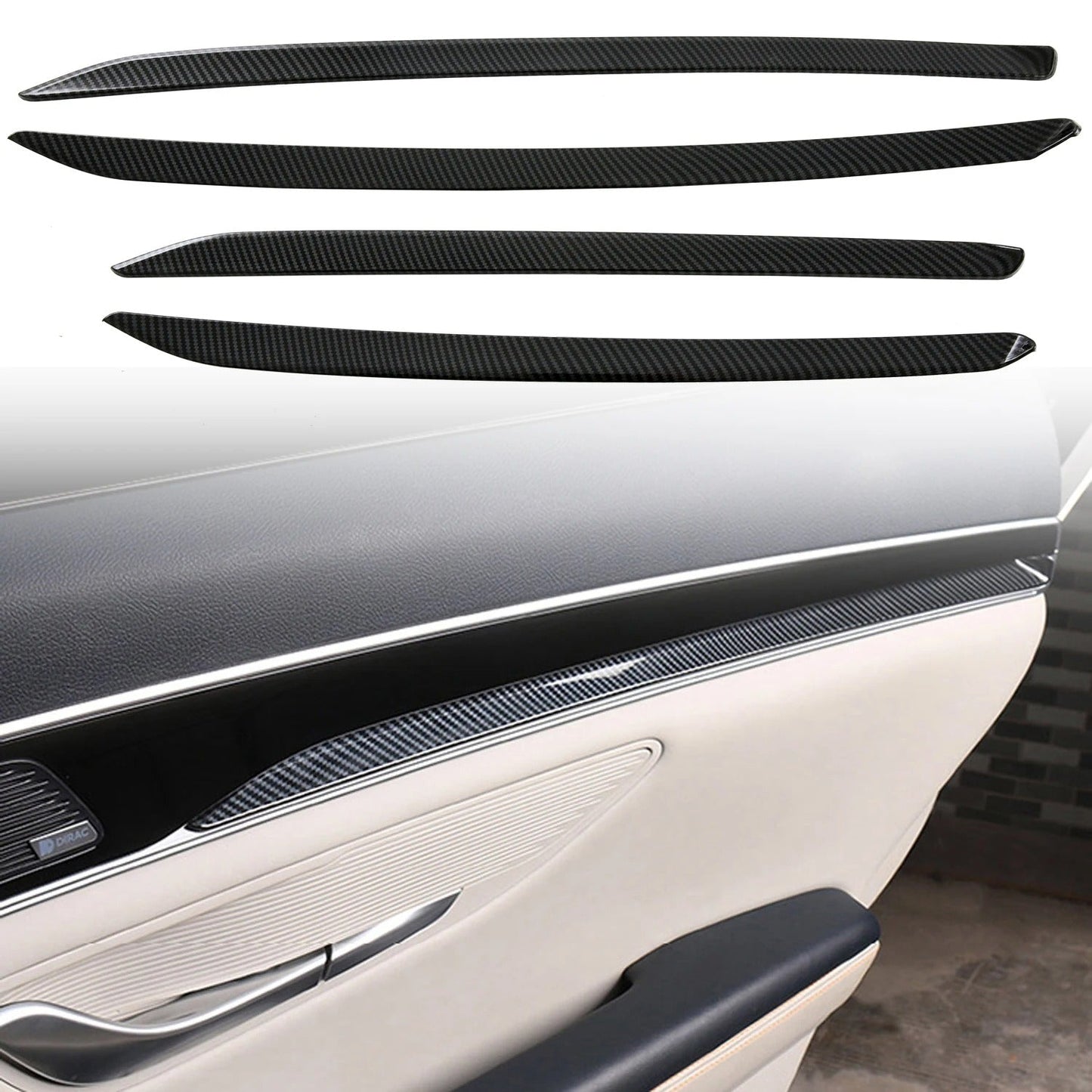 4PCS BYD Song Plus / Seal U/ Sealion 6 Door Armrest Molding Strip Cover