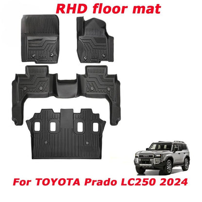 TOYOTA Prado LC250 2024 2025+ TPE Car Carpet Floor Mats