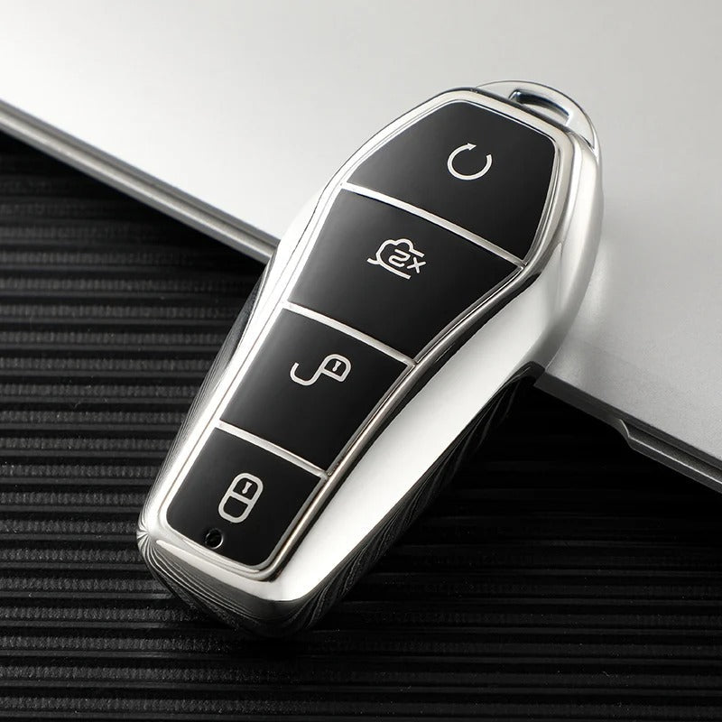 BYD Car Key Case 4 Buttons Remote Control Protect Cover