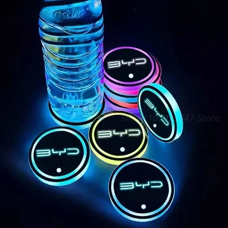 Led Car Water Cup Mat For BYD KING BYD Chazor