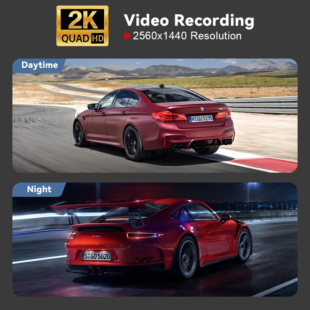 2K Front Dash Cam for Car