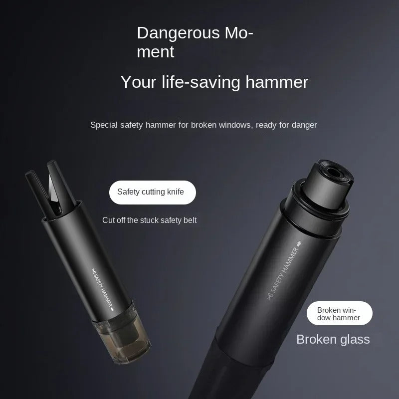 2-in-1 Car Safety Hammer Window Glass Breaker Seat Belt Cutter - Leapmotor Accessories