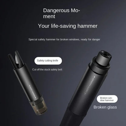 2-in-1 Car Safety Hammer Window Glass Breaker Seat Belt Cutter - Leapmotor Accessories
