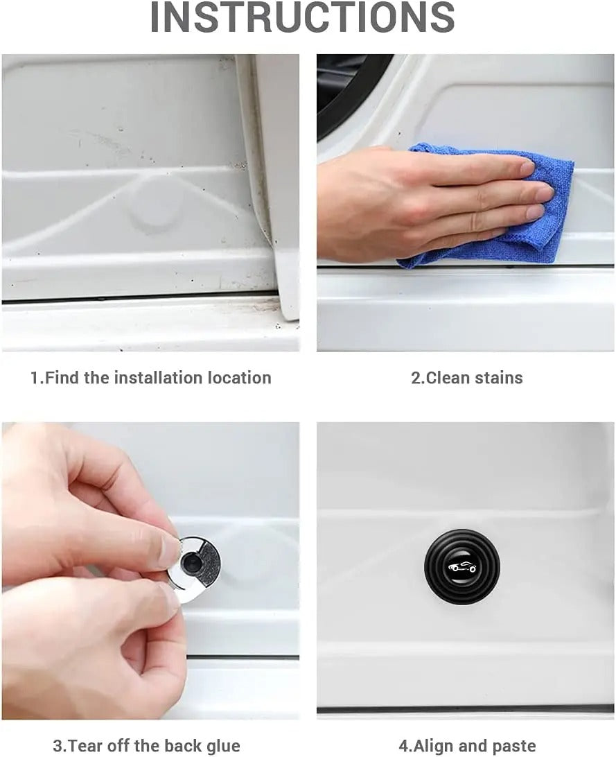 10 Pcs Car Door Anti-Collision Silicone Pads for BYD Car