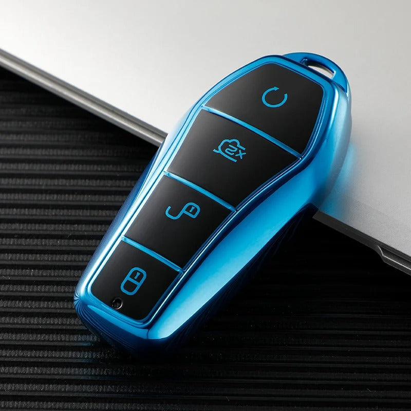 BYD Car Key Case 4 Buttons Remote Control Protect Cover