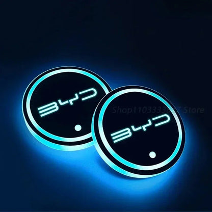 Led Car Water Cup Mat For BYD KING BYD Chazor