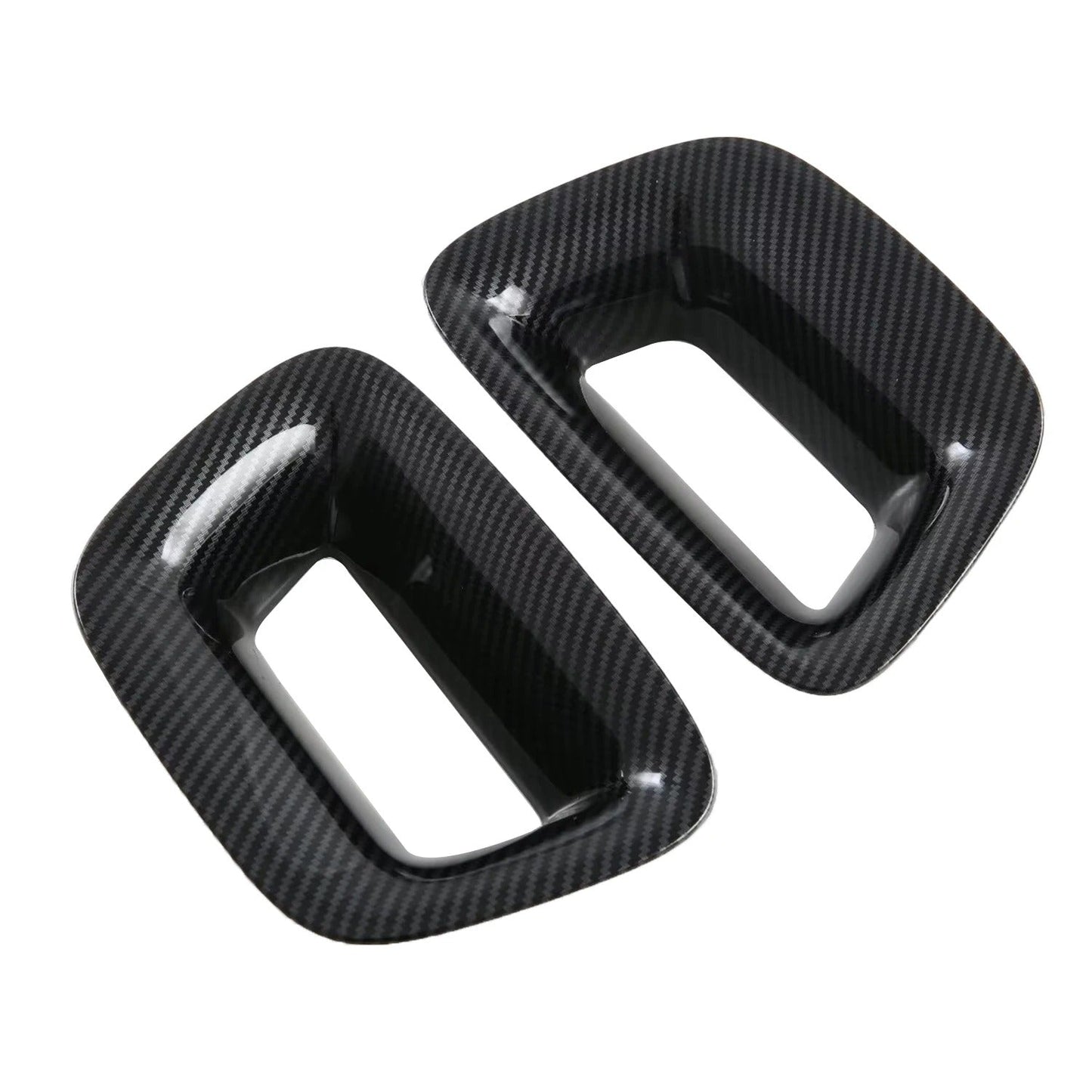 BYD Front Seat Back Decor Cover Trim ABS Carbon Style