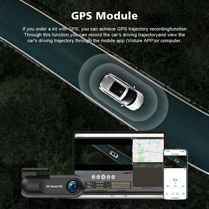 2K Front Dash Cam for Car