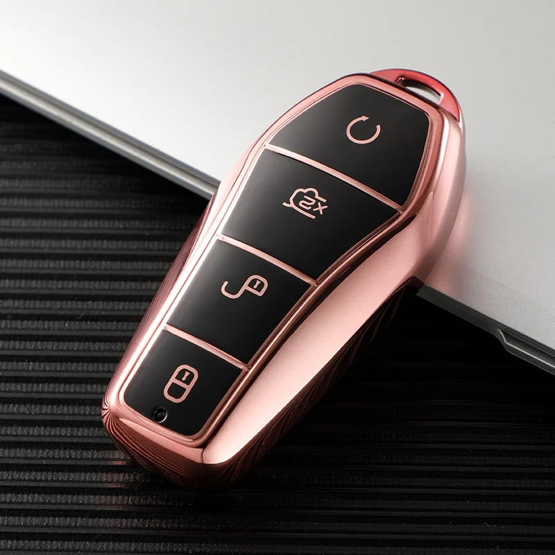 BYD Car Key Case 4 Buttons Remote Control Protect Cover