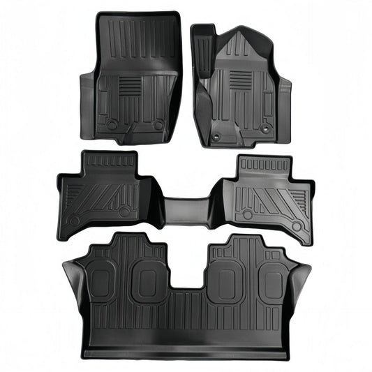 RHD TPE Floor Mats for Toyota Land Cruiser Prado (LC250) (2024) - Full Set with Cargo Liner