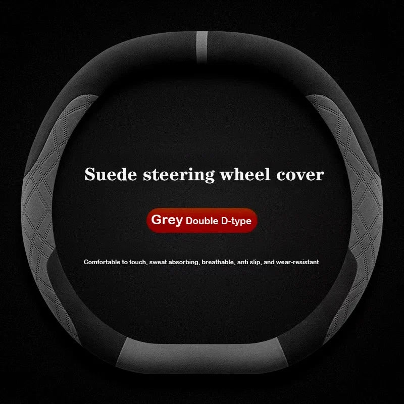 Suede Leather Car Steering Wheel Cover for Leapmotor C10 C16 - Leapmotor Accessories