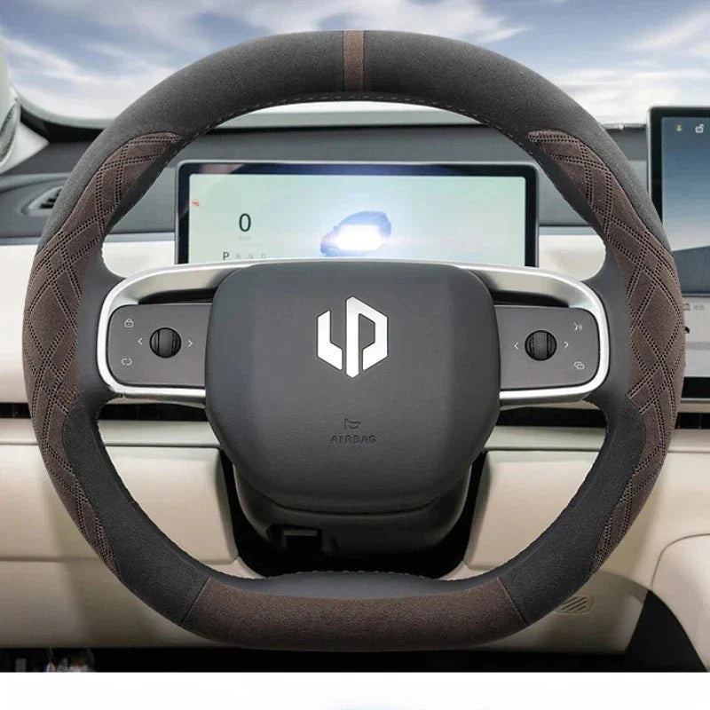 Suede Leather Car Steering Wheel Cover for Leapmotor C10 C16 - Leapmotor Accessories